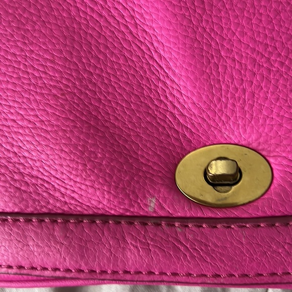 Vintage J.Crew Pink Leather Crossbody Bag - Picture 2 of 6
